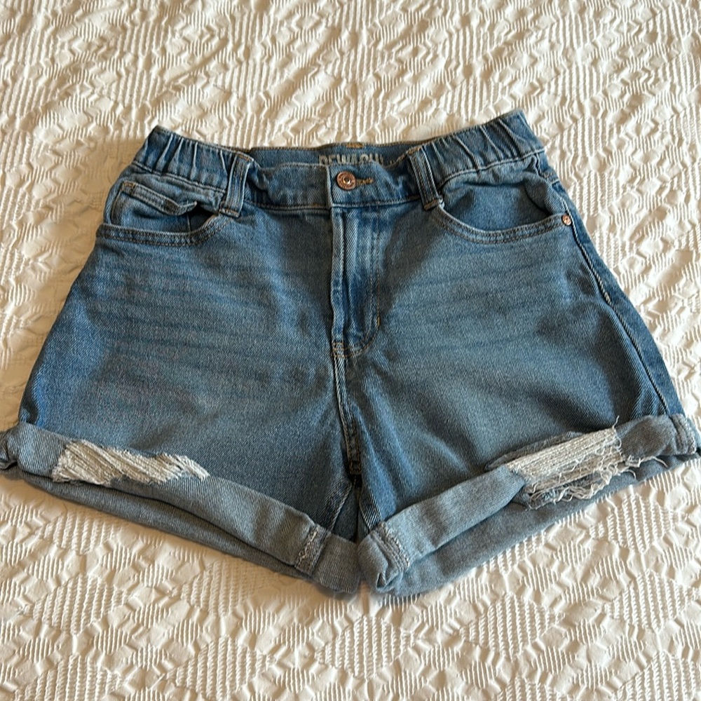 American Original Rewash Brand Juniors Denim Shorts Size 1/25